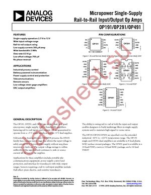 OP491GP datasheet  